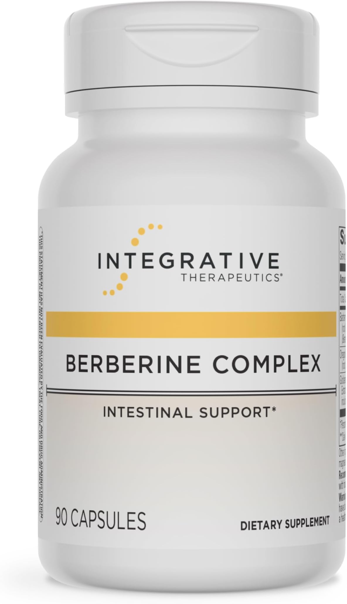 Integrative Therapeutics Berberine Complex - Daily Digestive Health Support* - Proactive & Convenient Supplement for Gut Health* - Vegan, Gluten-Free & Dairy-Free - 90 Capsules (45 Servings)