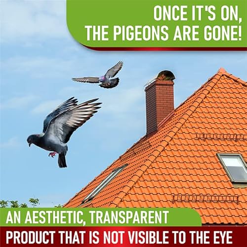 Shock Tape Kit For Pigeon & Bird Control - Bird Trainer Solution For Keeping Birds Away From Rooftops, Patios, Windowsills Fences - Durable Shock Tape & Electronic Charger Kit- Spikes Alternative. #TOP6