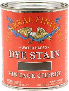 General Finishes Water Based Dye, 1 Pint, Vintage Cherry