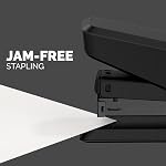Fellowes LX850 EasyPress Office Stapler, Effortless One-Touch Stapler for Classroom, Home and Office, Holds Full Strip of Staples, 25 Sheet Capacity, Black