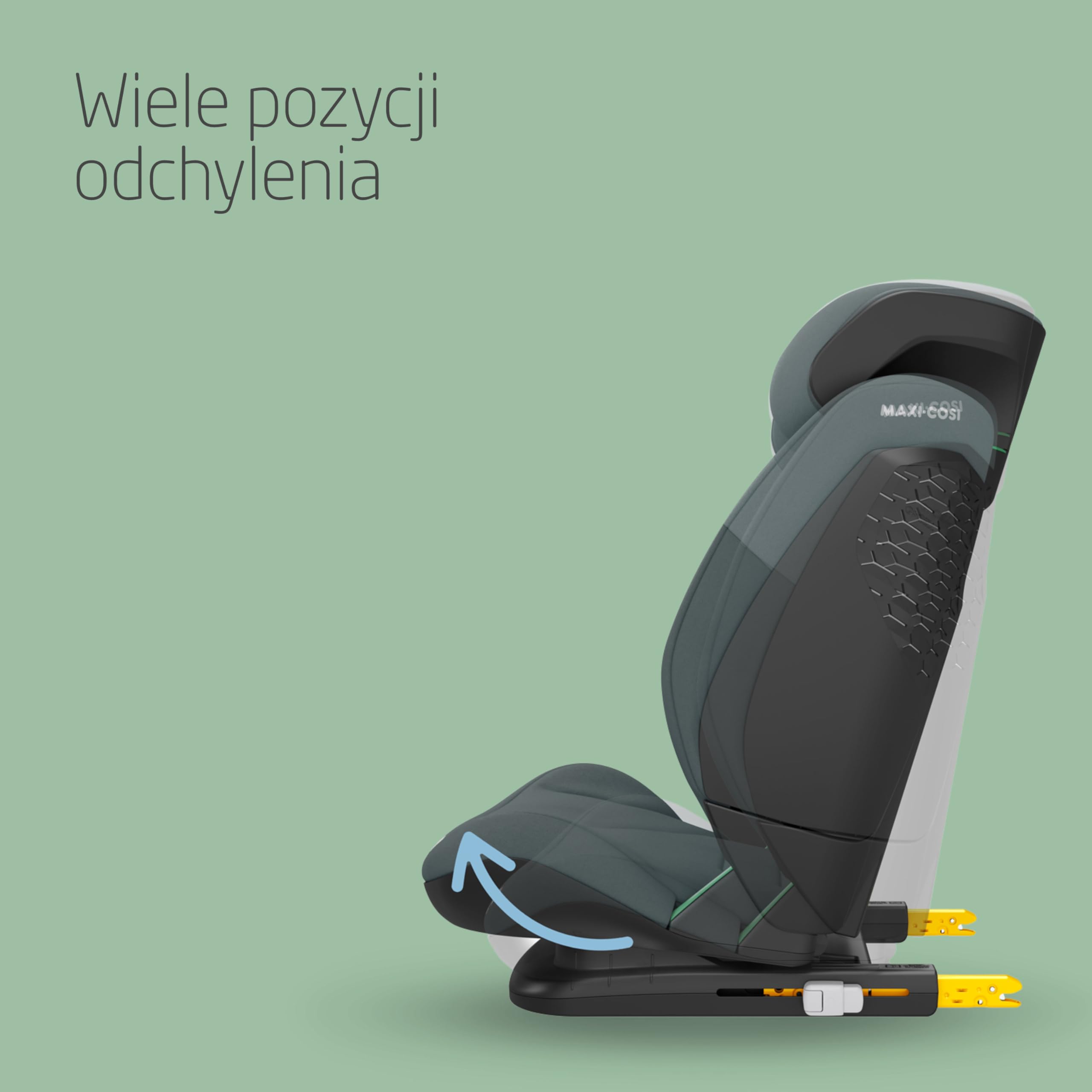 Maxi-Cosi RodiFix S i-Size, Fotelik samochodowy, 100–150 cm, 3,5–12 lat, 3 pozycje odchylenia, Regulacja wysokości/szerokości, Ochrona boczna G-CELL, Poduszki bezpieczeństwa AirProtect, Tonal Graphite