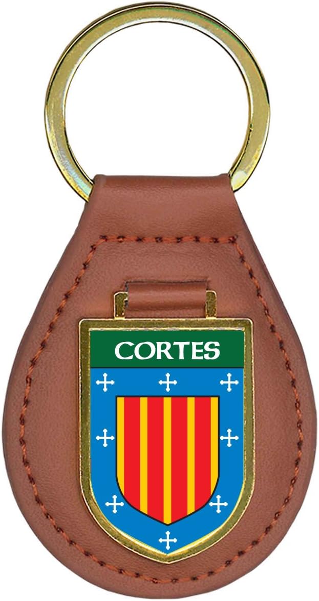 Cortes Family Crest Coat of Arms Key Chains