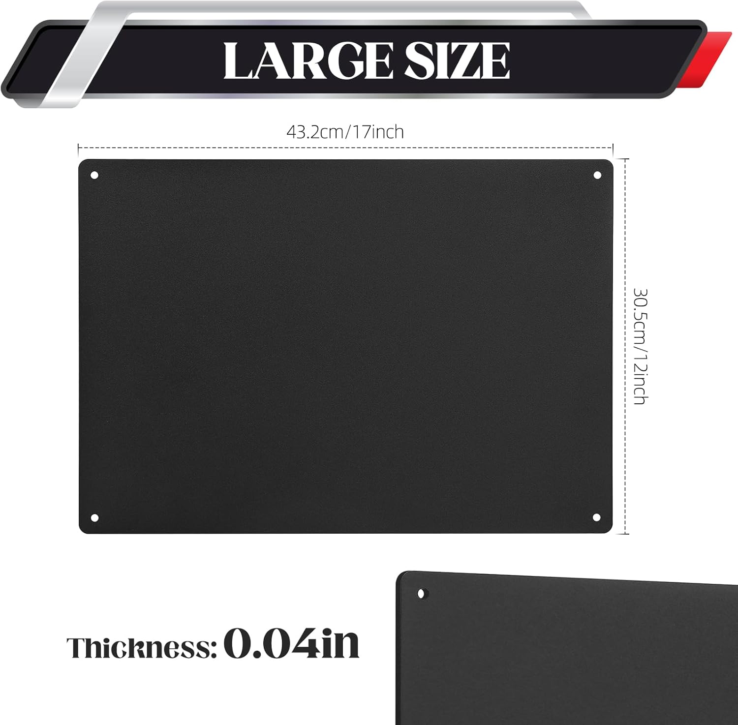 2Pack Magnet Board,17" x 12"Magnetic Board for Wall for Magnets,Display Magnetic Letters,Numbers,Spice Jars,Sticky Notes,and Photos,Suitable for Walls,Refrigerators,Cubicles,Cabinets, and More