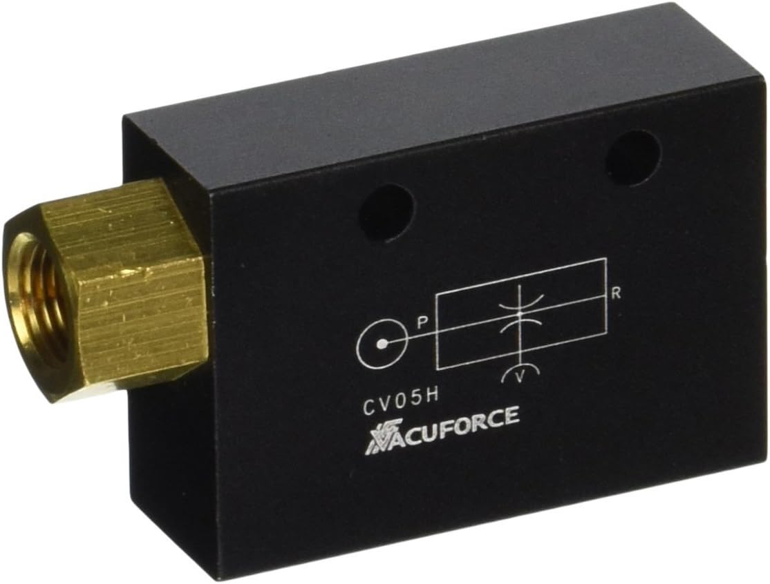 Vacuforce CV05H CV Vacuum Venturi Generator, 0.5 mm Nozzle, 26.5" Hg