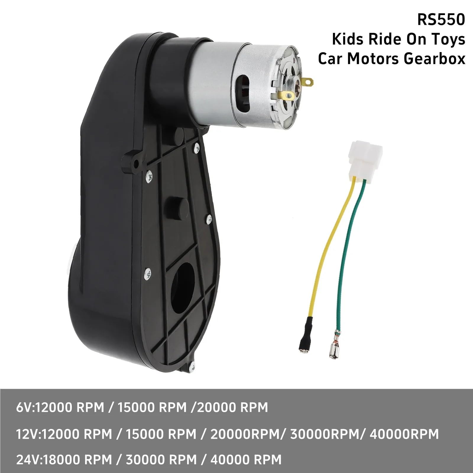 RS550 6/12V RS 555 24V dzieci zabawki do jeżdżenia samochody silniki prądu stałego skrzynia biegów koła dla mikrosilnik pilota 1 sztuk(24v 18000 Rpm)