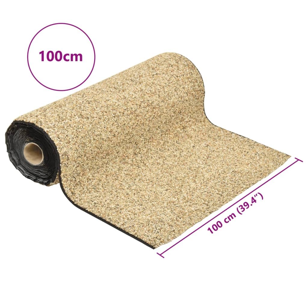Pellicola in pietra sabbia naturale, 100 x 100 cm, in tessuto non tessuto di polipropilene con adesivo impermeabile, spessore 4,5 mm, ideale per accessori per laghetti, decorazione