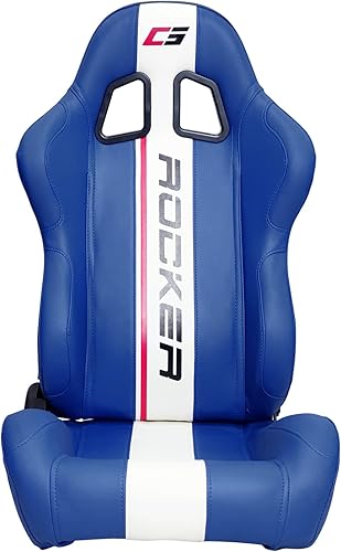 Miniatura 10 de FREEMOTOR802 Asientos universales de carreras, asientos deportivos reclinables con control deslizante de doble bloqueo ajustable, 1 par (lado del