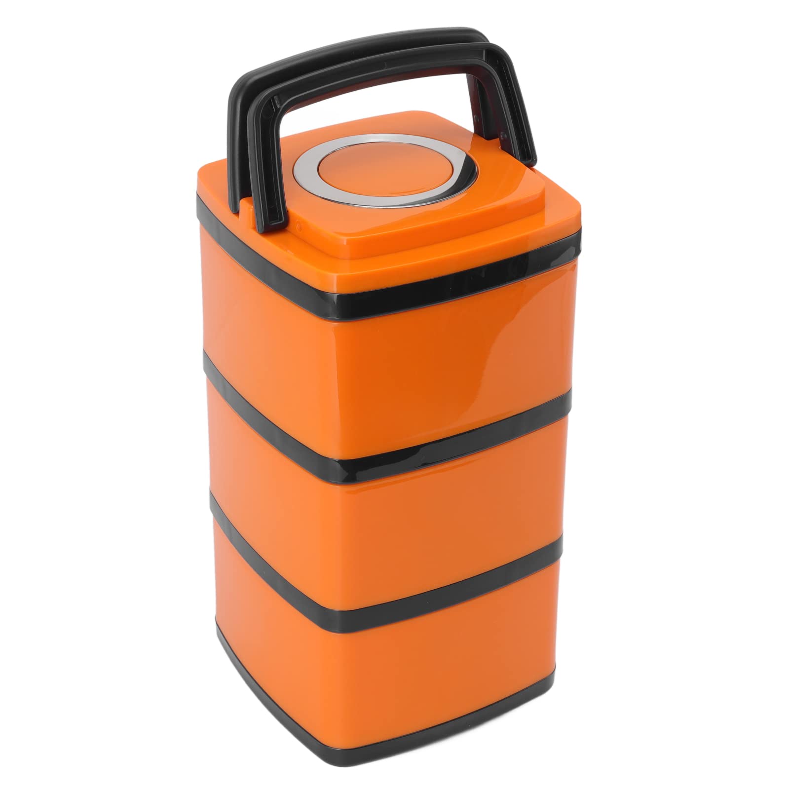 SIXRUN Box in Acciaio Inossidabile 304 Lunch Box Impilabile a Tenuta Stagna con Strati Isolati Sotto Vuoto Mantiene il Cibo Caldo da 104 a 140 Fahrenheit per Studenti Impiegati (Tre strati 2.2L)
