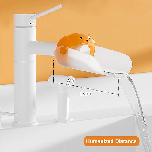 Miniatura 4 de Extensor de grifo mejorado, asistente de lavado de manos universal a prueba de salpicaduras para bebés, niños pequeños y niños (gris)