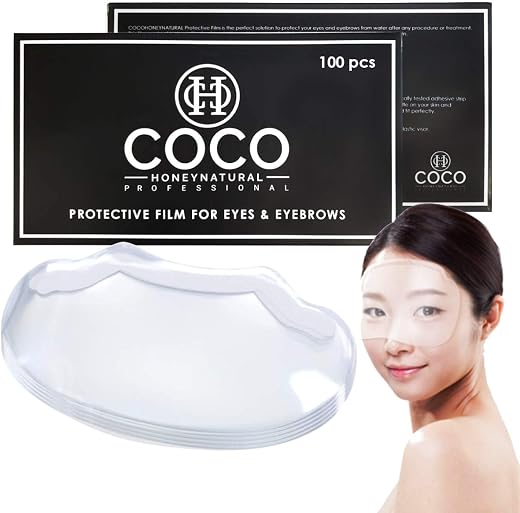 (100 PCS) Cocohoney Face Film Cover Shields Visors, Disposable Face Shields for Hairspray Salon Supplies, Microblading, Pe...