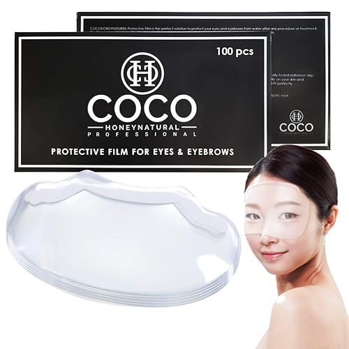 (100 unidades) Cocohoney - Protector facial para cubrir viseras, protectores faciales desechables para suministros de salón de laca para el cabello,