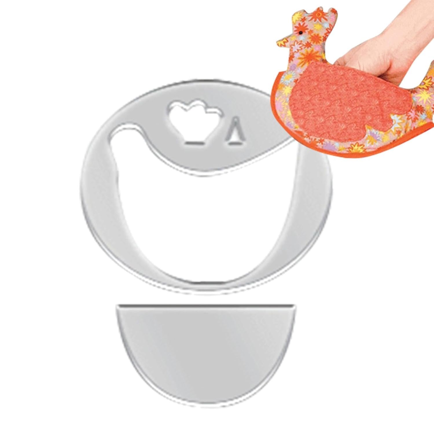 Chicken Pot Holder Quilting Rulers Templates, Sewing