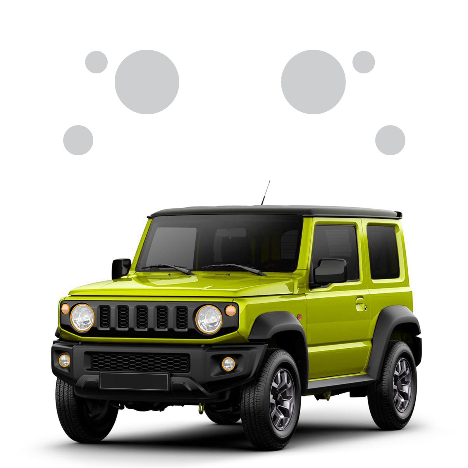 FDAIUN for 2019-2025 Suzuki Jimny Precut Paint Protective Film 8.5 Mil TPU PPF Clear Car HD Scratch Exterior Accessories (Headlamps + Fog Lamps 6Pcs)