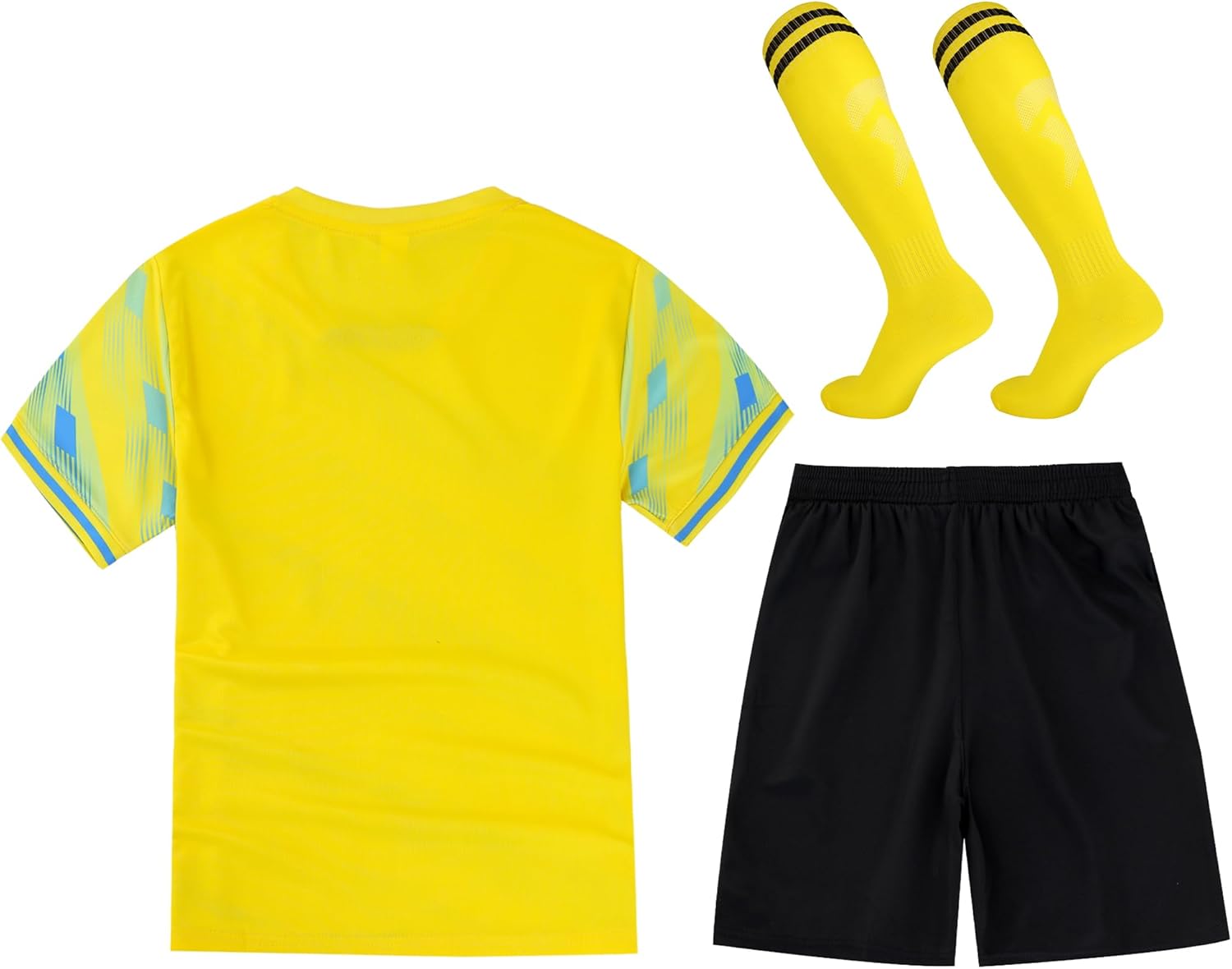 M2C Soccer Jerseys for Boys Girls Sports Shirt and Shorts Set with Socks