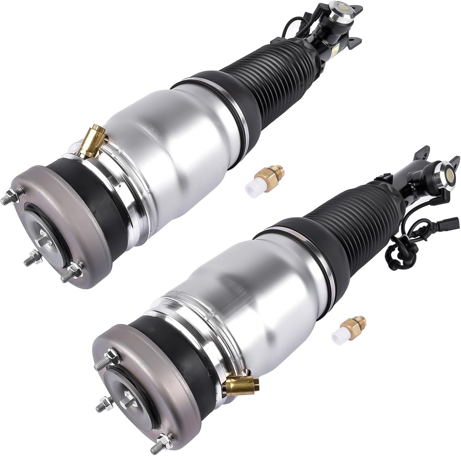 Set of 2 Front Left + Right Suspension Air Spring Bag Struts Replacement for Hyundai Equus 2011-2016 4.6L 5.0L V8 54605-3N517 54606-3N517