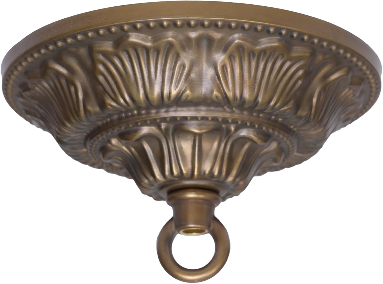 5 Inch Brass Light Canopy Kit with Loop,Ceiling Cover Plate for Chandelier Pendant Lighting Fixture,Includes Mounting Hardware,Gold
