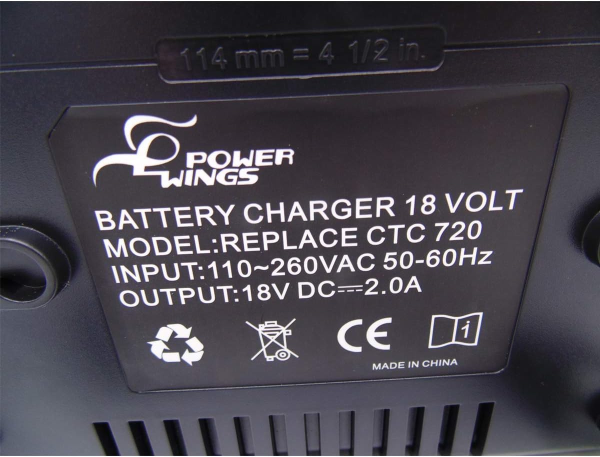 Chargeur CTC720 CTC131 de rechange pour chargeur à clipser 18 V CTB8185 CTB8187 CT7850 CDR7850H CTL7850 CTB7185 Batterie Li-ion