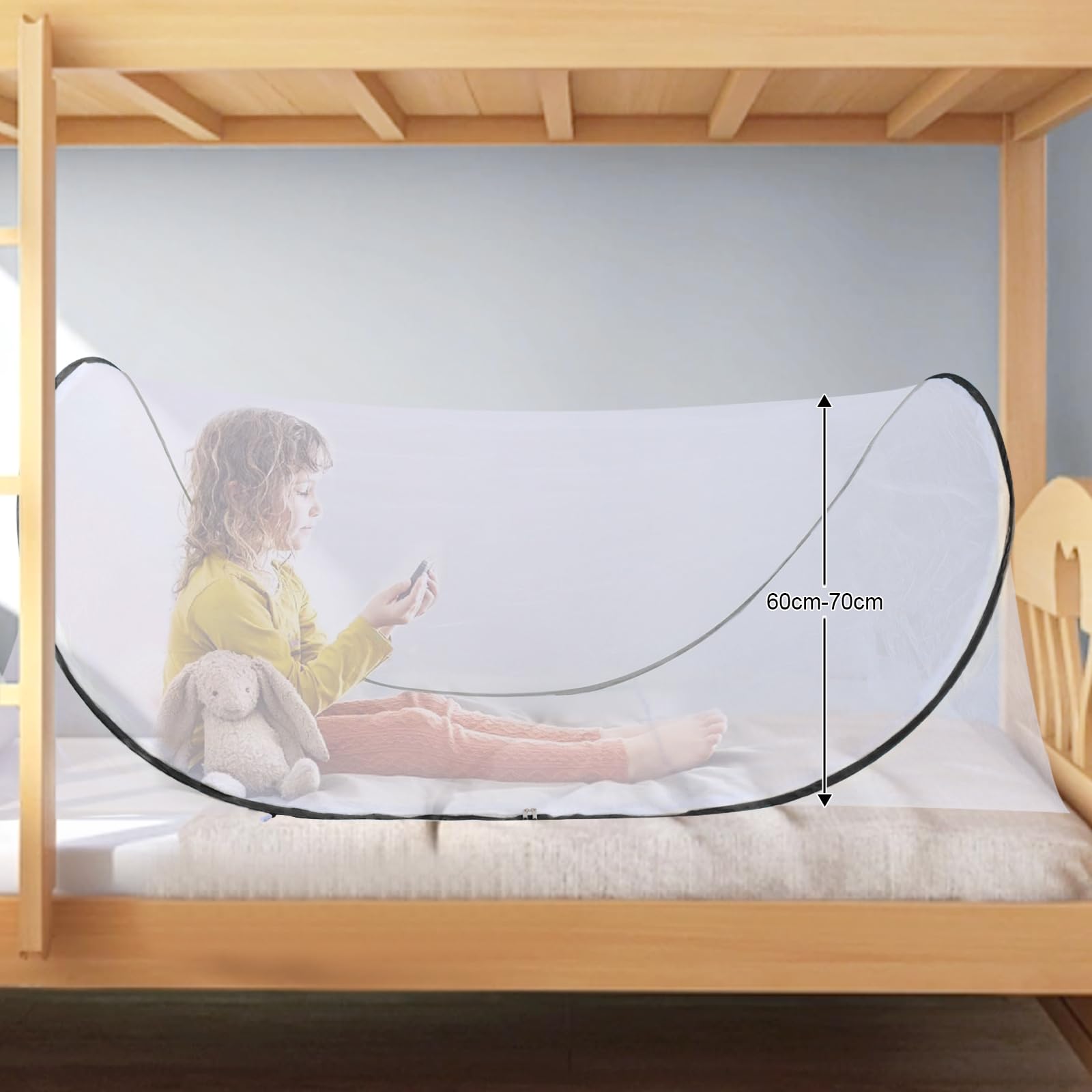ABCDipper Travel Mosquito Net Foldable Pop Up Bed Net Outdoor Canopy Camping Tent Girls Bedroom Decor Accessories for Adults Kids Children - Image 4