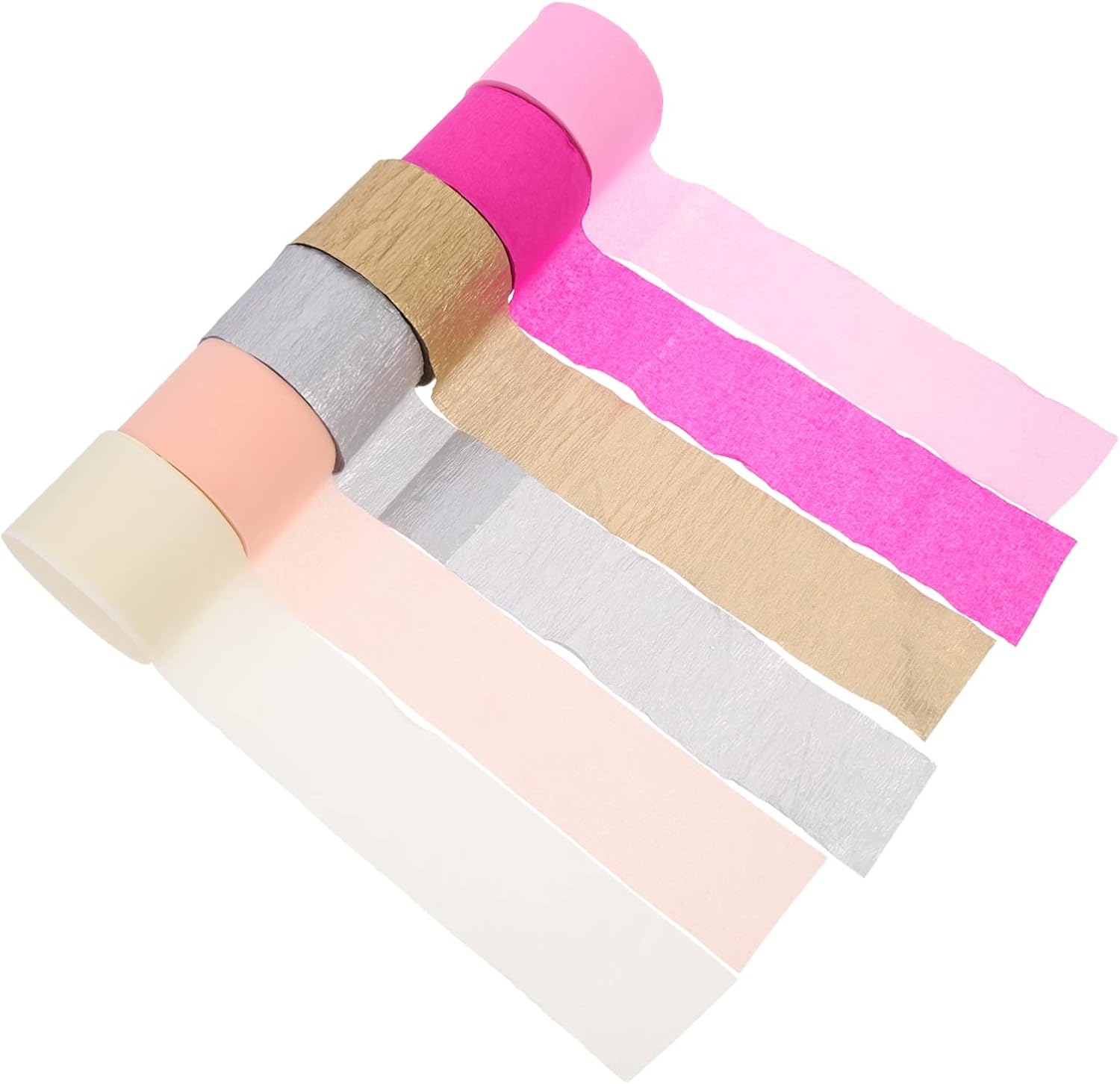 12 Rolls Pastel Party Streamer Decorative Crepe Paper Wedding Paper Flowers Party Streamers Decorations