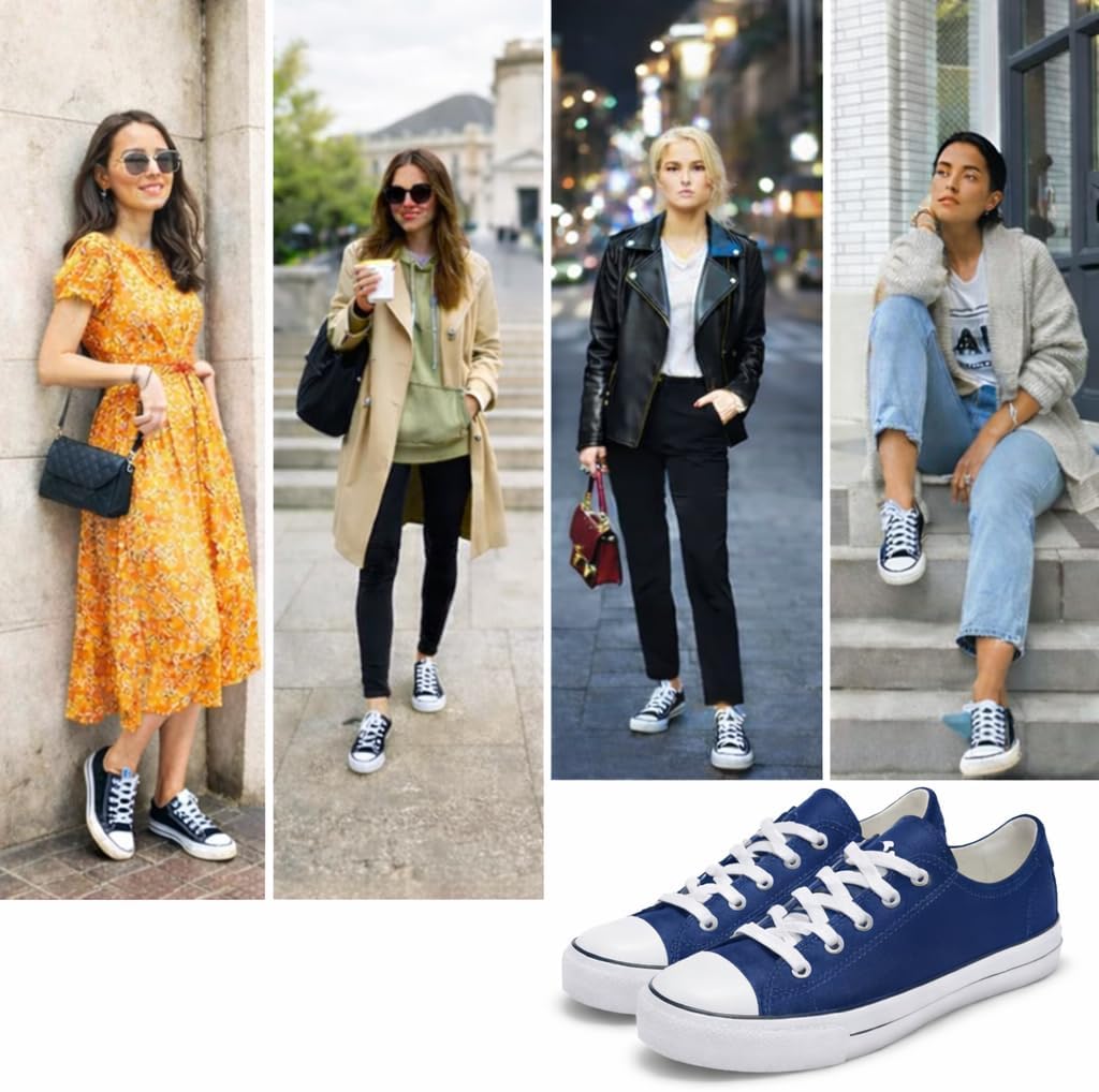 Canvas Shoes for Women Casual Low Top Sneakers Fashion Womens Tennis Shoes for Everyday Wear - Image 6