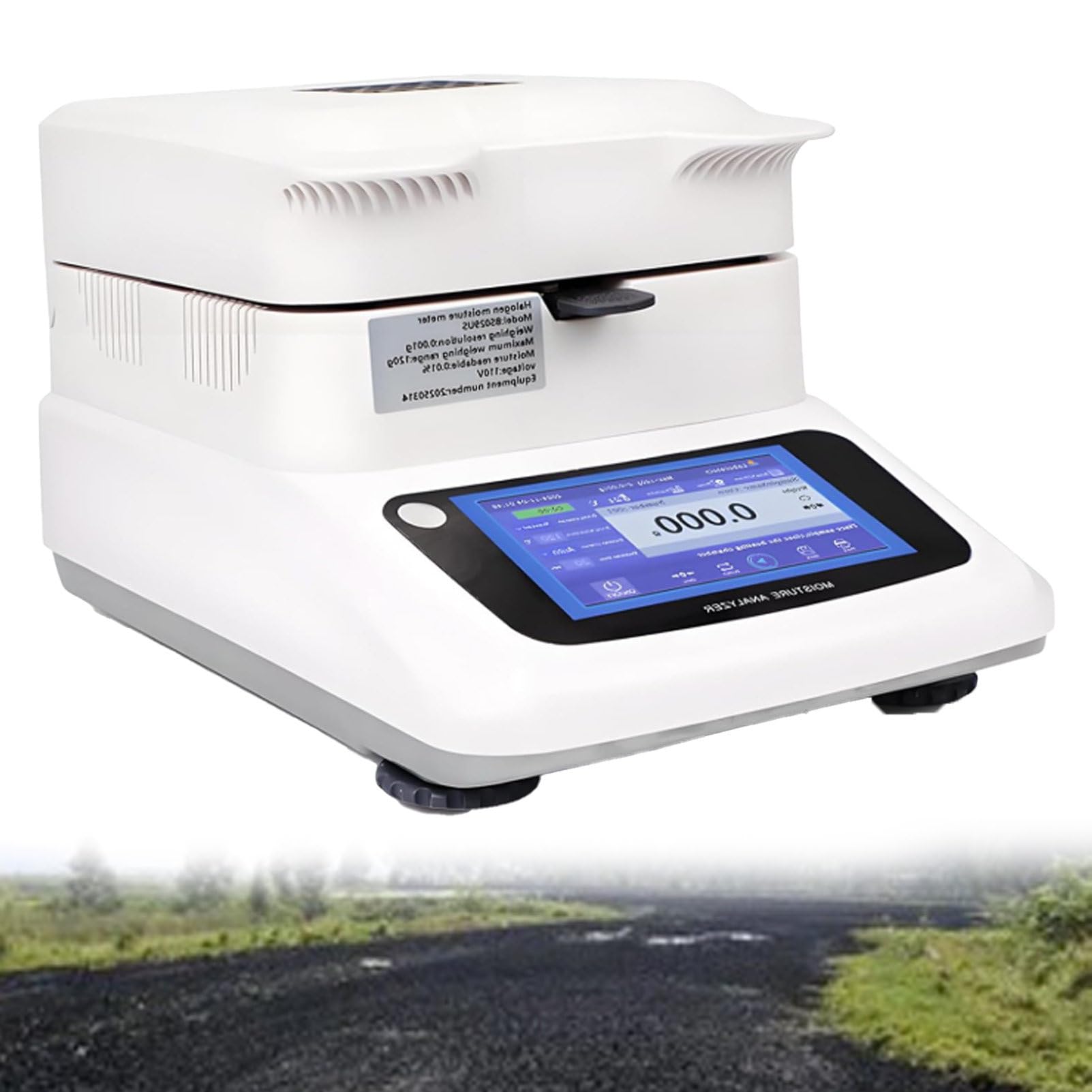 Pvxa Halogen Moisture Meter, Moisture Meter,Intelligent Moisture Analyzer, 3 Drying Modes, 001% Readability, for Wood, Grain, Food 0.005g