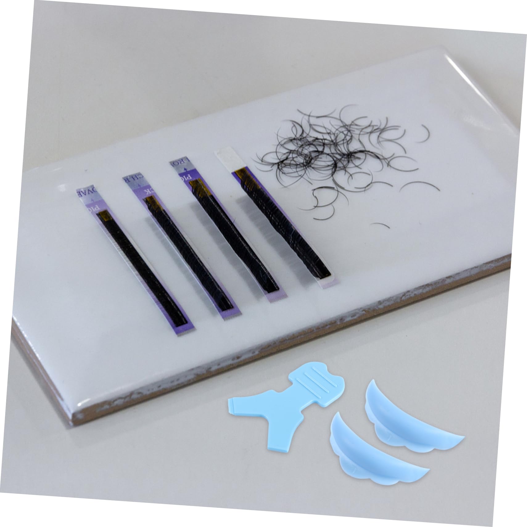 FOMIYES 30pares Rizado De Pestañas Almohadilla Para Extensiones Con Cepillos De Maquillaje Herramienta Profesional Para Salones y Uso Personal