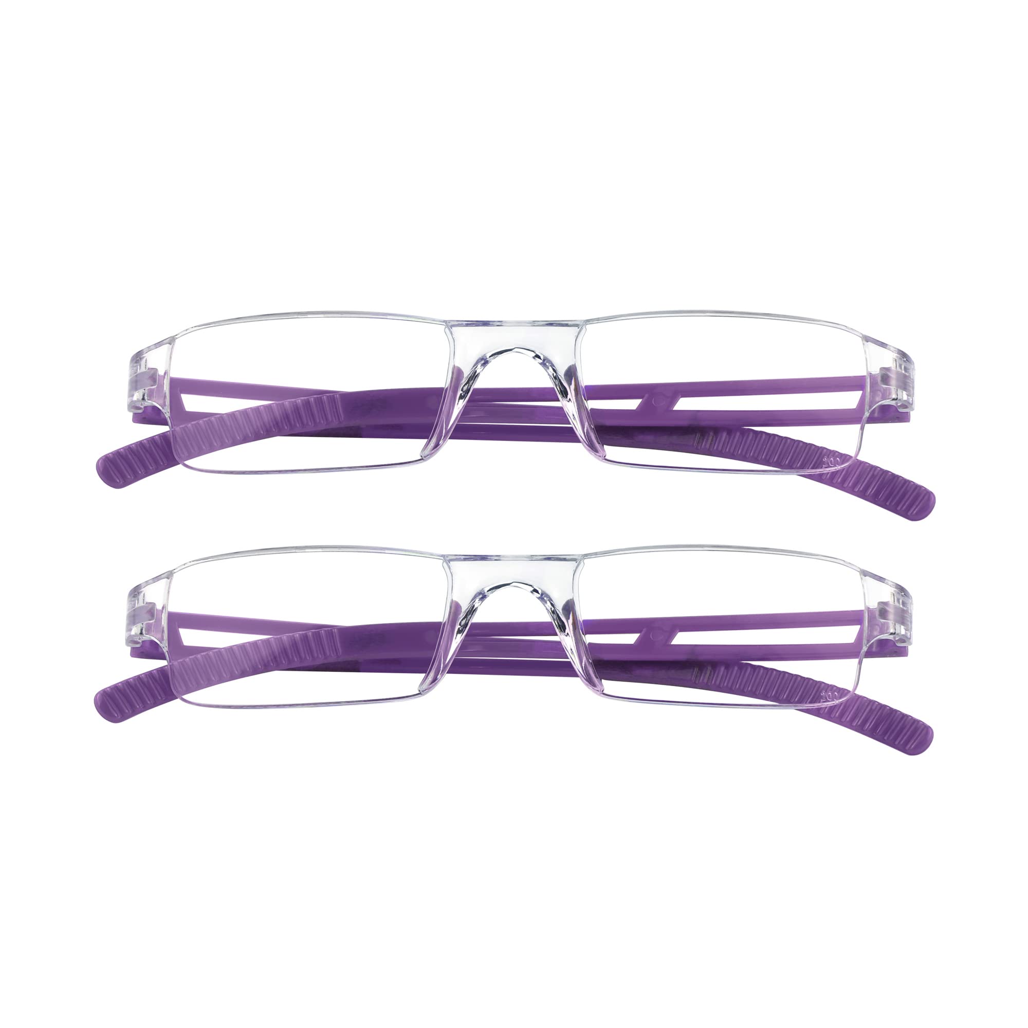 LifeArt 2 4 Pairs Reading Glasses Blue Light Blocking Glasses Computer Glasses for Men and Women Rectangle Eyewear