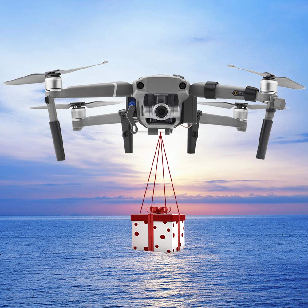 Generic Lanzador de Drones Compatible con 2 Pro Zoom Dispositivo Ligero de Caída de Aire para Carga útil de Liberación de Cebo de Pesca, Carga USB para Actividades Al Aire Libre (como se Muestra)