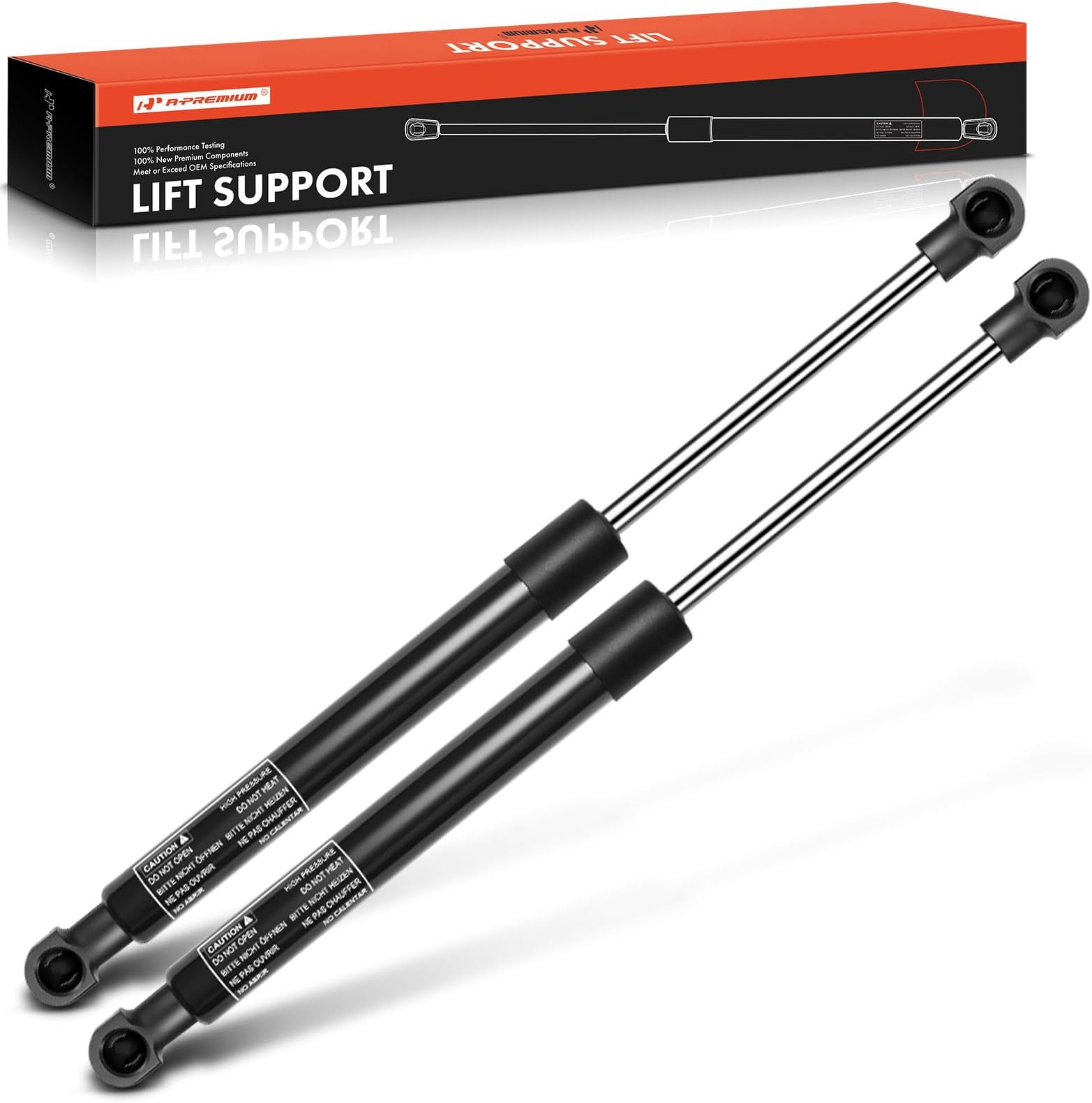 A-Premium Hood Bonnet Lift Supports Shock Struts Compatible with Land Rover Range Rover L322 2003-2012 2-PC Set(Not fit Range Rover Sport)
