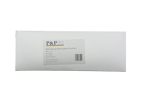 Miniatura 2 de Bolsas de esterilización de 3.5 x 9 pulgadas, bolsas autosellantes para autoclave con indicadores para limpieza de instrumentos quirúrgicos