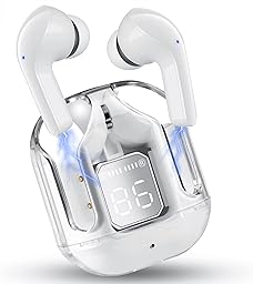 Bluetooth Headphones, Bluetooth 5.4 Wireless Earphones, 48 Hours Stereo HiFi Immersive with LED Display, In Ear Headphones with Noise Cancellation, Touch Controls Wireless Headphones for iPhone Android