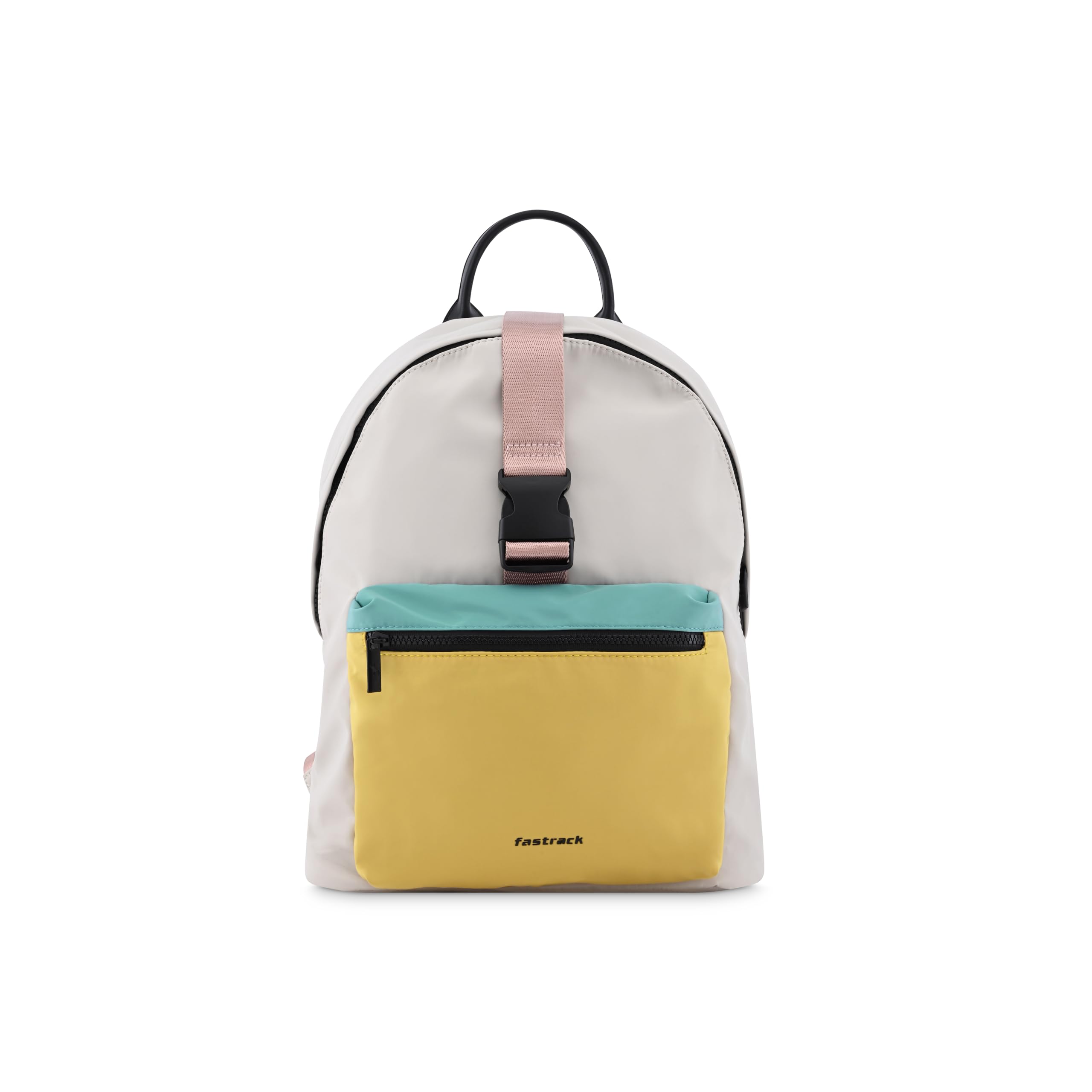 Colorblock Nylon Backpack For Women-image-3