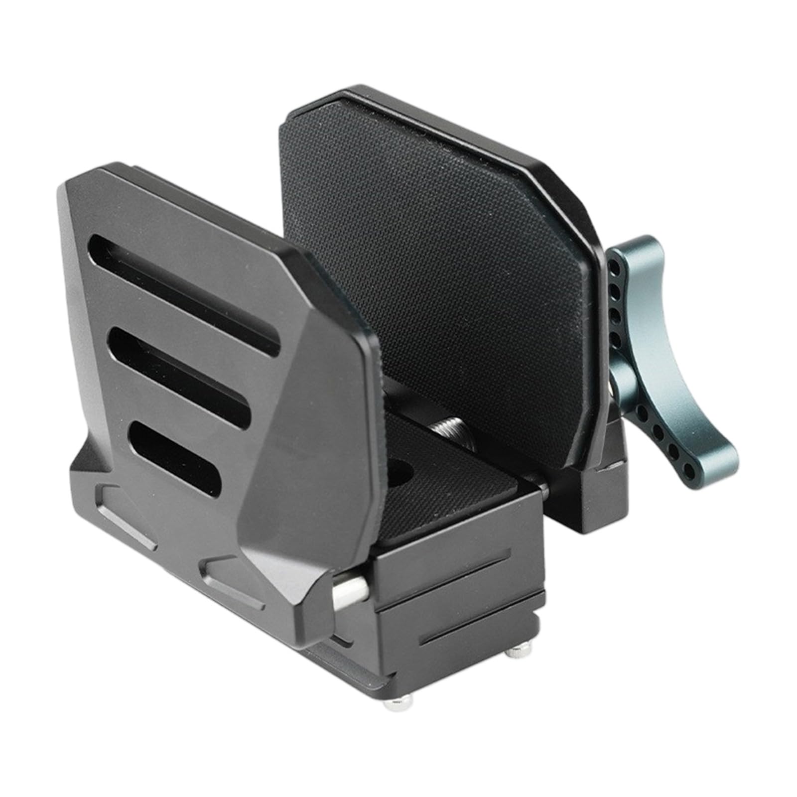 Staffa di montaggio funzionale in alluminio Selle di riposo per riprese con la maggior parte di 7,3 cm di larghezza di apertura manopola ergonomica accessorio di montaggio parentesi