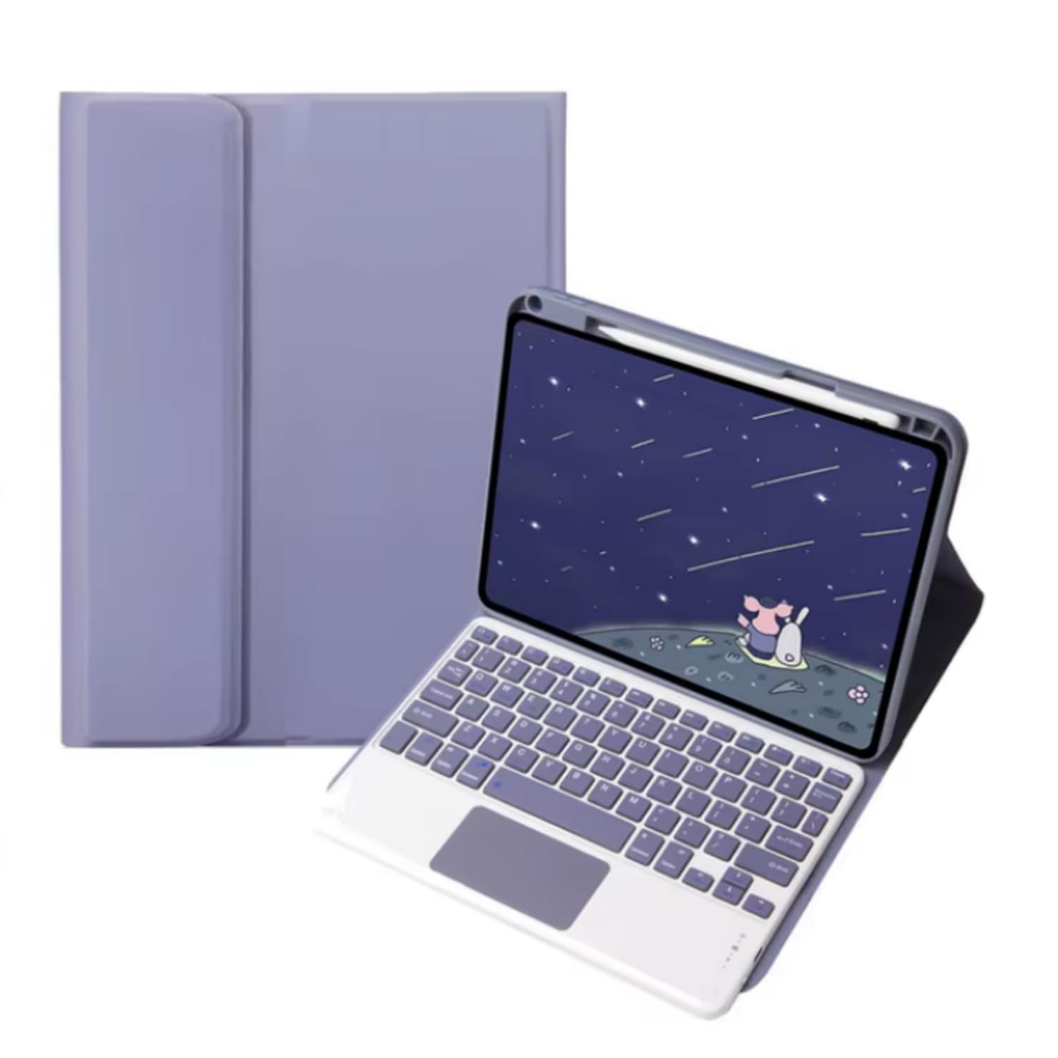 SKEIDO Funda For Huawei Matepad 11.5 S 2024 Case Keyboard Cover with Pencil Holder For Huawei MatePad Mate Pad 11 5S Tablet Cover (Purple)