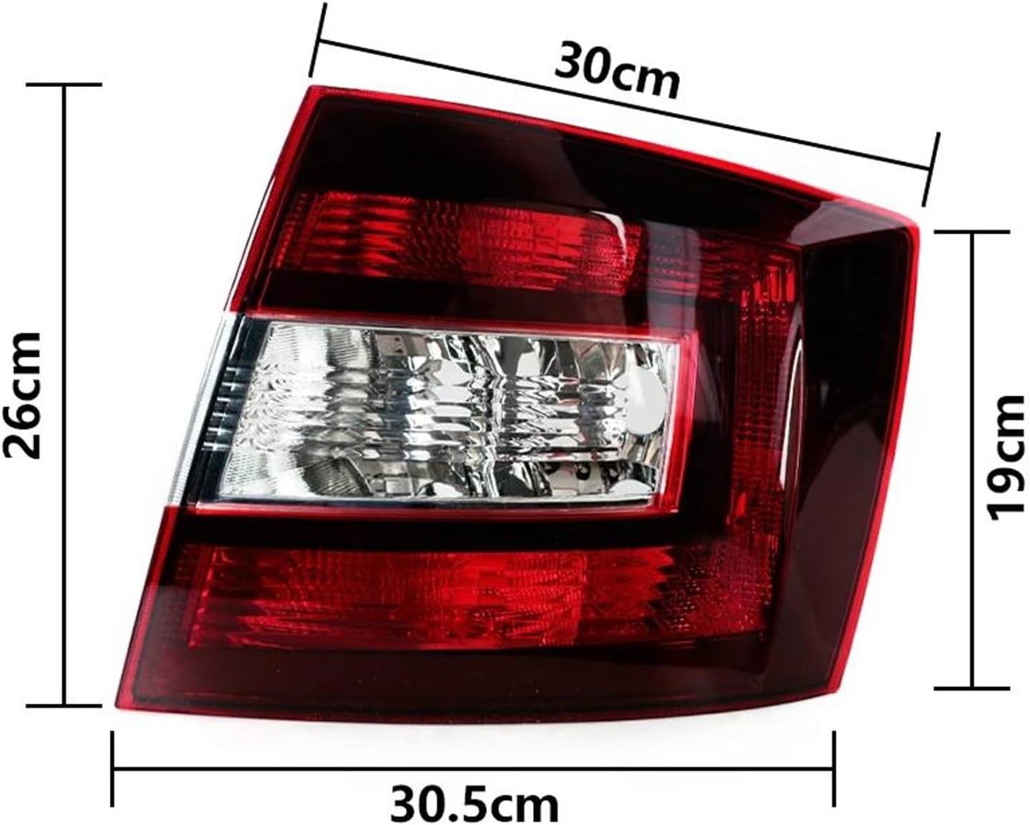 Rear Tail Light Car Tail Light Cover No Bulb For Skoda For Spaceback 2014-2019 Driving Brake Taillight Warning Signal Lamp Tail Light Vehicles (Left)