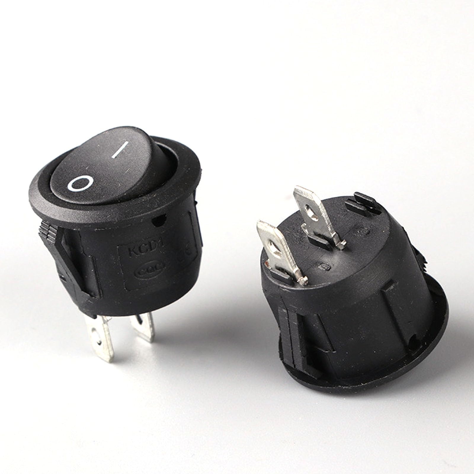 KCD1-101 Schalter 2 Polig 10x Mini Wippschalter KCD1-101 – SPST, 10A/125V & 6A/250V, Mit Kabelsatz – Für KFZ, Boote & Elektrogeräte – Schwarz, T85 KCD1-101 Schalter 2 Polig 10x Mini Wippschalter KCD1-101 – SPST, 10A/125V & 6A/250V, Mit Kabelsatz – Für KFZ, Boote & Elektrogeräte – Schwarz, T85