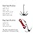Ant Mag Grappling Hook Stainless Steel Claw Carabiner with 20m/65ft 6mm Auxiliary Red Rope for Camping Hiking Tree Grabbing and Water Lifting Salvage