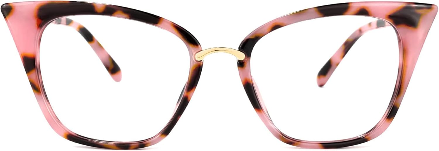 Zeelool Cat Eye Glasses Frame for Women Clear Lens Chandrika ZOP01899