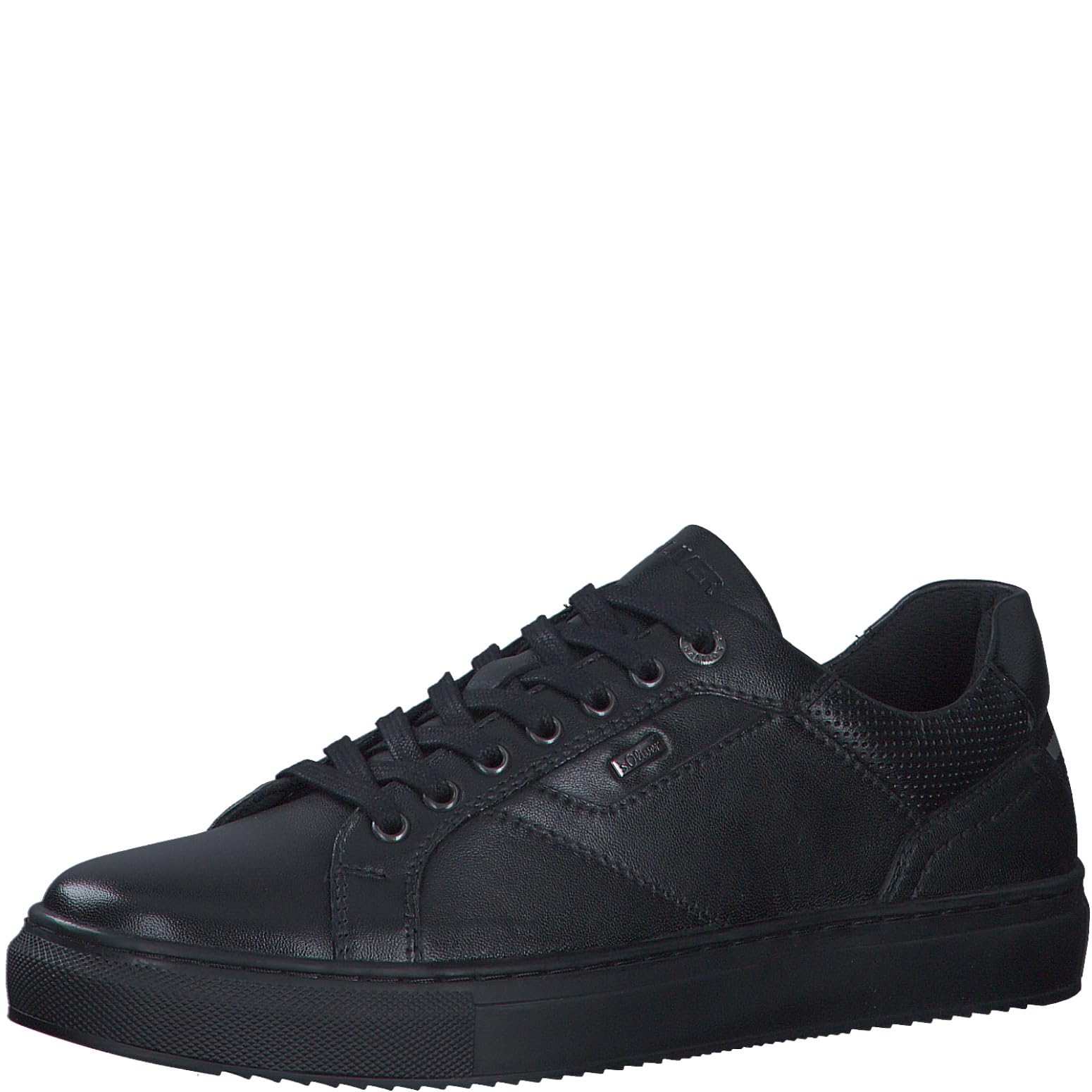 s.Oliver Men's Low Trainers 5-13621-43 Sneaker, Black, 9.5 UK