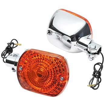 YAMAHA tw200純正カウル グレー イエローライト オレンジウィンカー Amazon | 純正タイプ ウインカー オレンジ レンズ 橙 アンバー 2