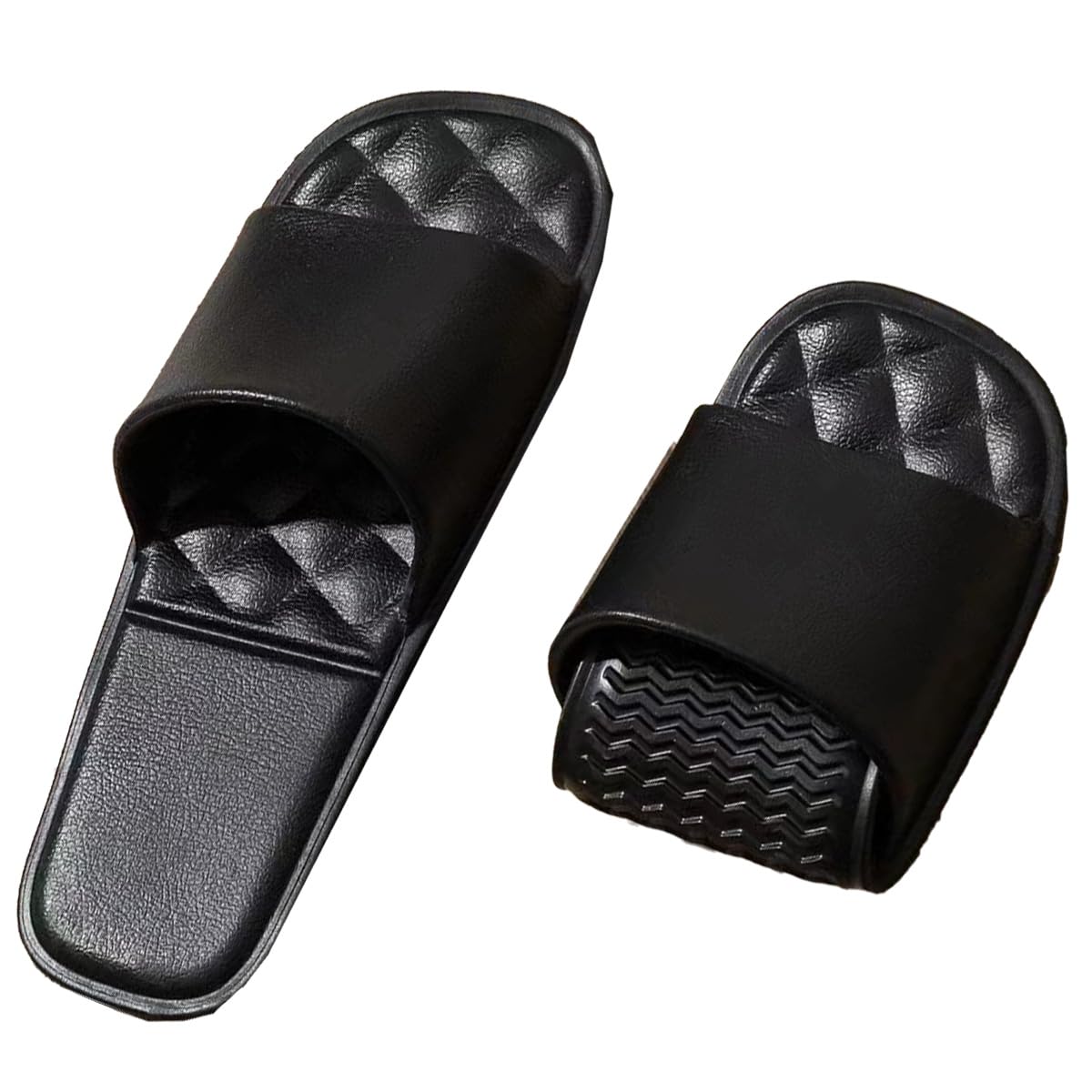 oukisam Travel Slippers for Women and Men, Portable Foldable Slippers with Storage Bag, Soft Comfy Non-Slip Quick Dry House Bathroom Shower Shoes Spa Gym Swimming Beach Sandals