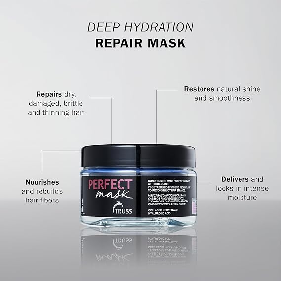 TRUSS Perfect Hair Mask, Conditioning, Collagen, Keratin & Hyaluronic Acid