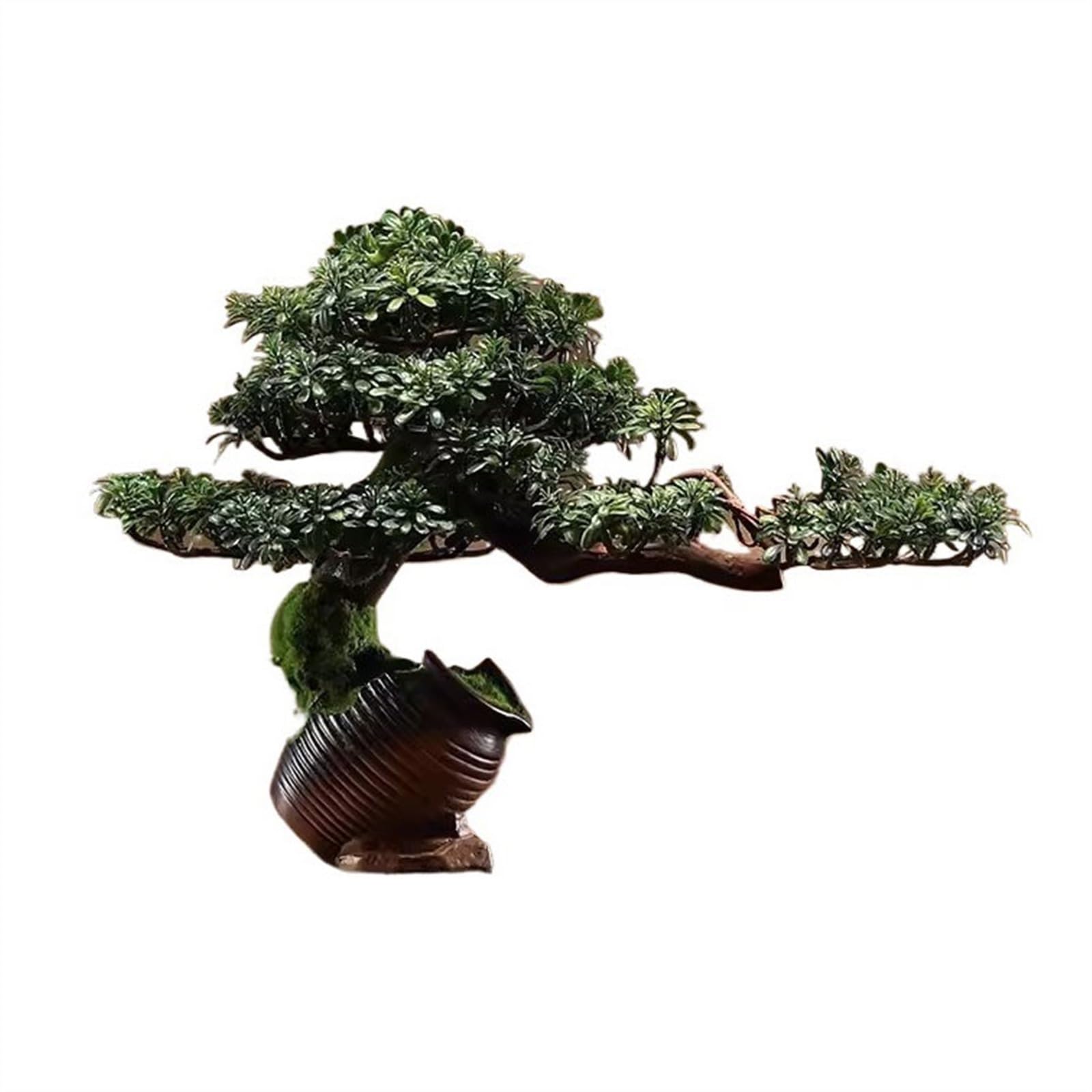 IUokLU Artificial Bonsai Tree Indoor Entryway Bocage Decoration Simulation Tree Bonsai Greenery Ornaments Artificial Potted Plants Landscape Artificial Tree