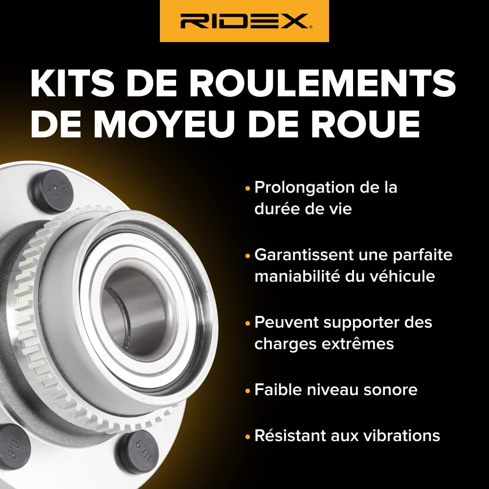 RIDEX Kit Cuscinetto Ruota Posteriore 654W0100 Per Renault Master II / Opel Movano, 45,3x80x48 Mm