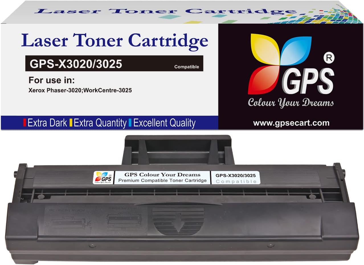GPS COLOUR YOUR DREAMS Cartridge 3025 Black Phaser 3020 WorkCentre 3025 Toner Cartridges for Xerox 3020 WC3025 Laser Printer (1pack)