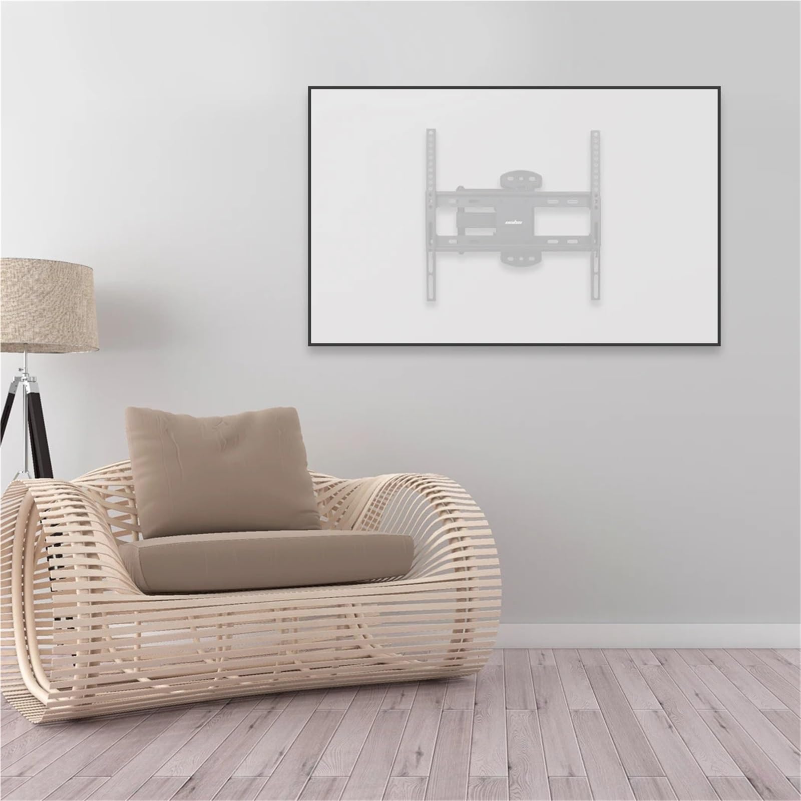 Staffa di montaggio a parete per TV a braccio lungo, inclinabile, orientabile, per TV LCD LED 4K da 26 a 55 pollici, grande capacità, 29,9 kg