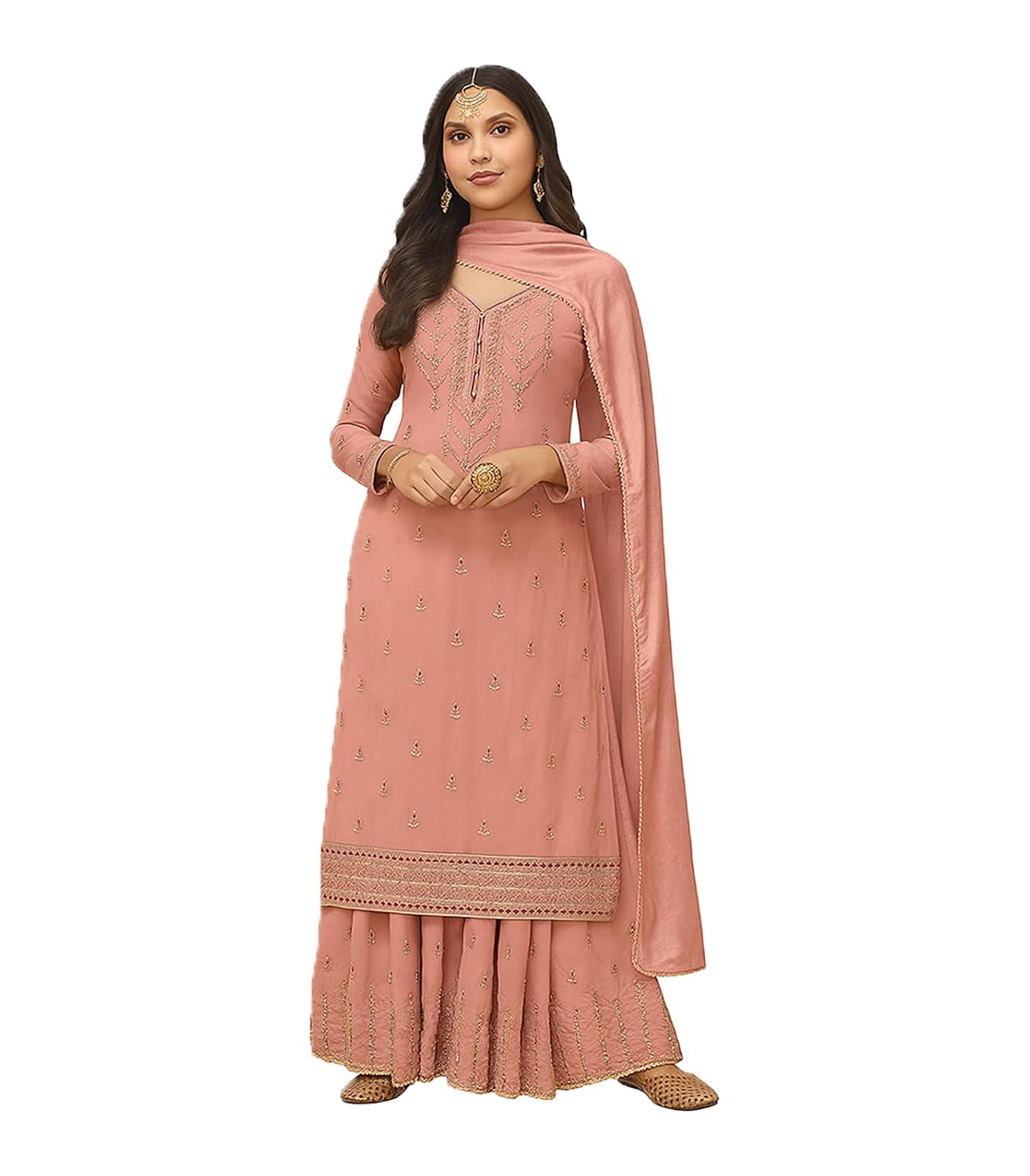 IYALAFAB Ethnic Wear for Women Unstiched,sharara Suit SF201186 Diwali; Outfit Bridal Rani Pink Colour - Review, Price and Buying Guide
