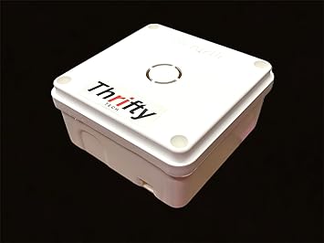 Thrifty Tech ABS Plastic Square Junction Box 4x4x2 (LxBxH) Inches Unbreakable for Dahua Hikvision CP Plus Qubo Imou Cameras (4*4*2 Normal, 32)