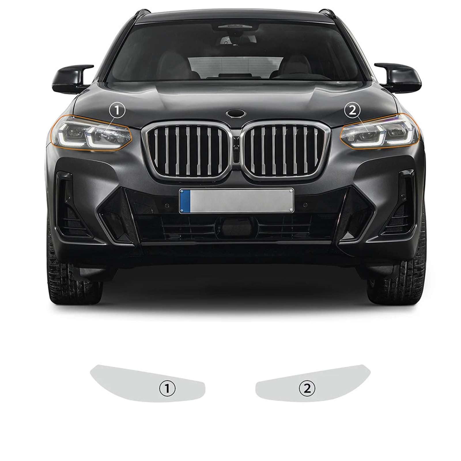 Evita chinazos en tu BMW X3 M-Sport 2022-2023 con esta película protectora PPF precortada