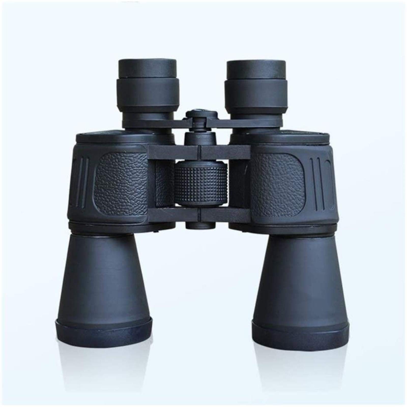 KKXXYQFC Lunety dla dorosłych Lornetki o dużej mocy, 10x50 mm z powłoką pryzmatyczną, czarne, w całości z gumy, do lornetek do obserwacji ptaków